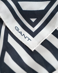 Zijden sjaal met visgraatprint