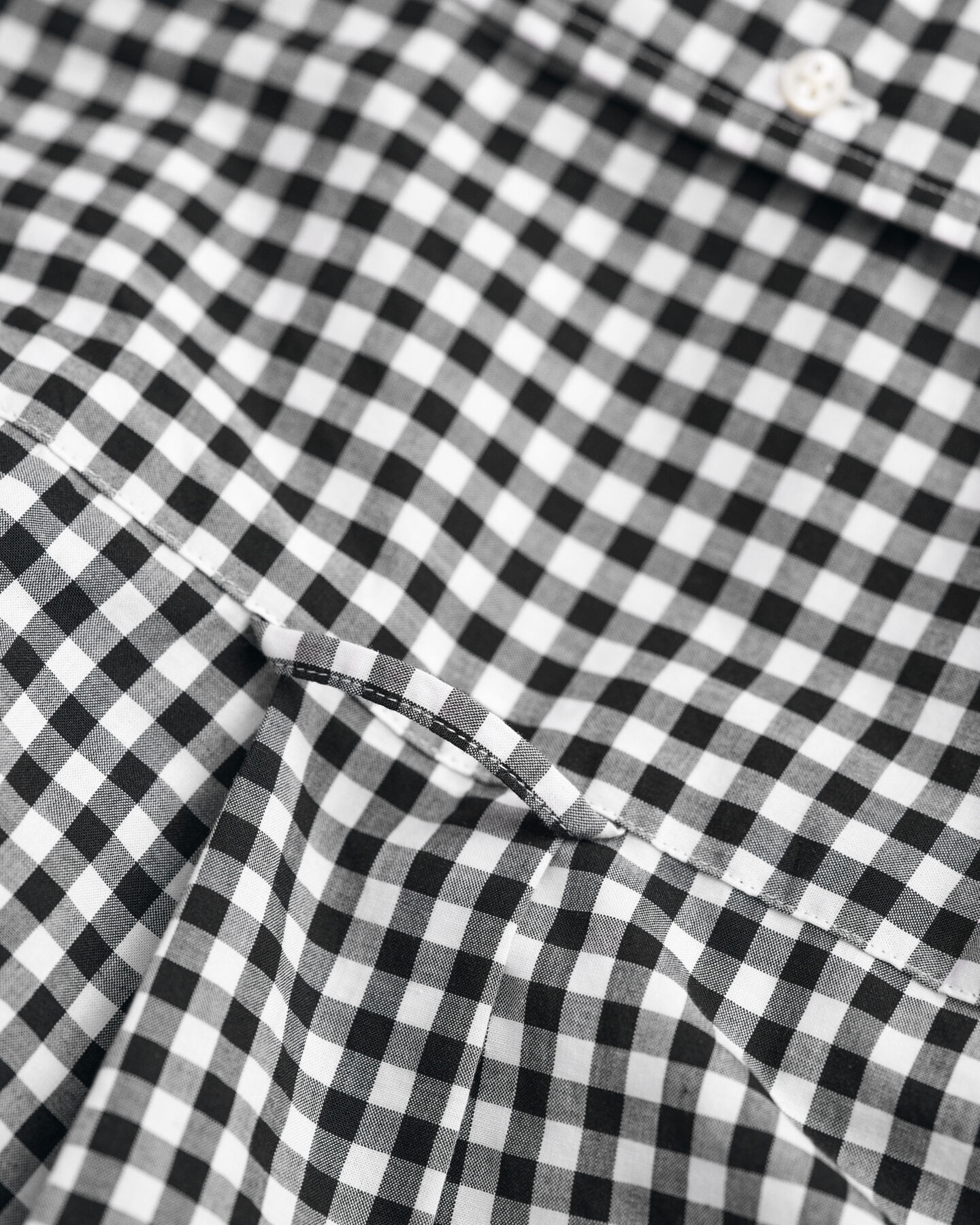 Regular Fit Classic overhemd met Gingham-ruitje van poplin