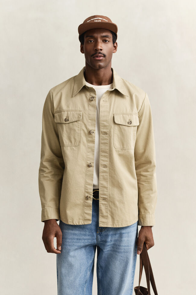 Overshirt van keperkatoen
