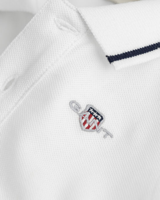 Baby Shield piqu&eacute; rompertje met lange mouwen