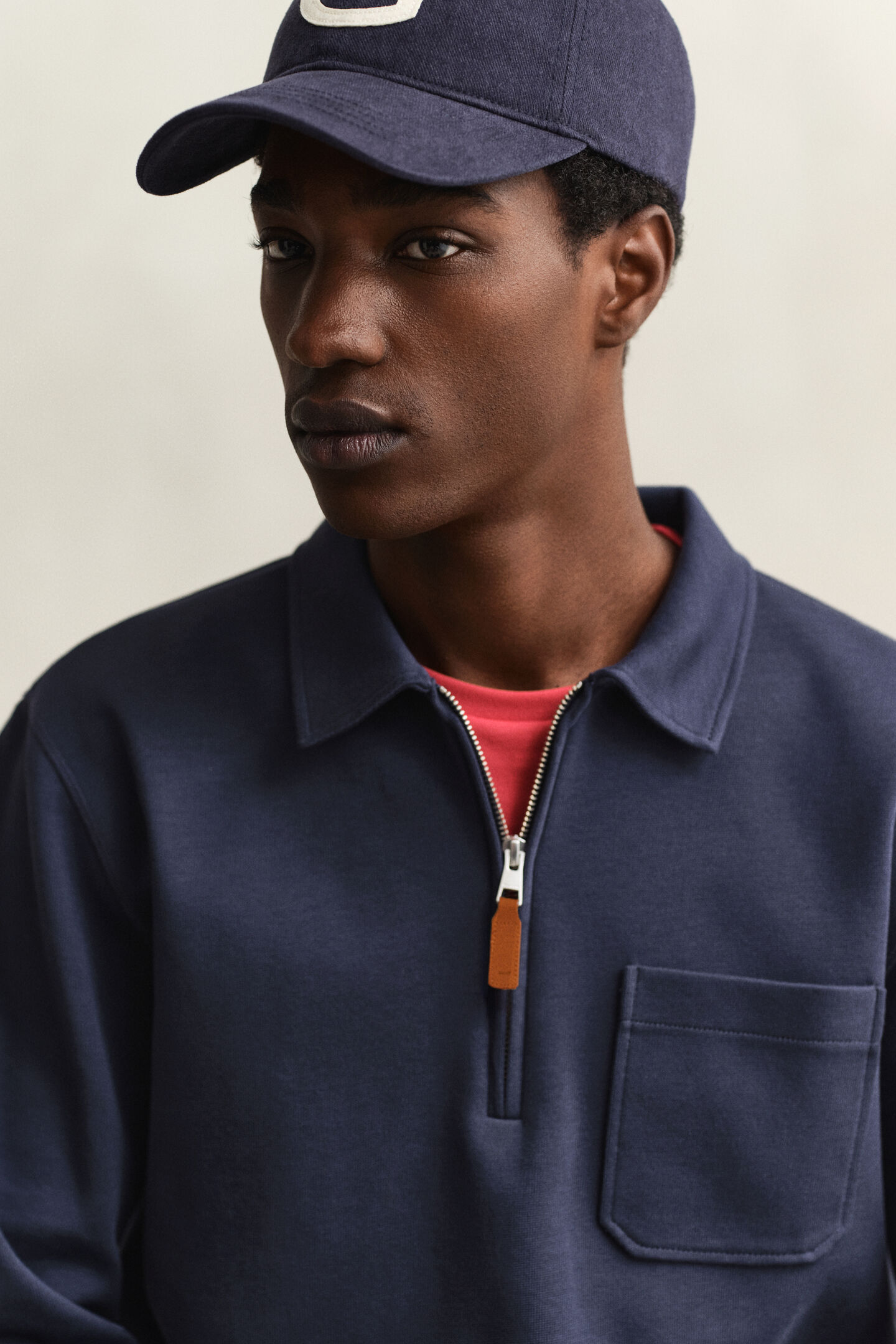 Punta di Roma sweatshirt met korte rits