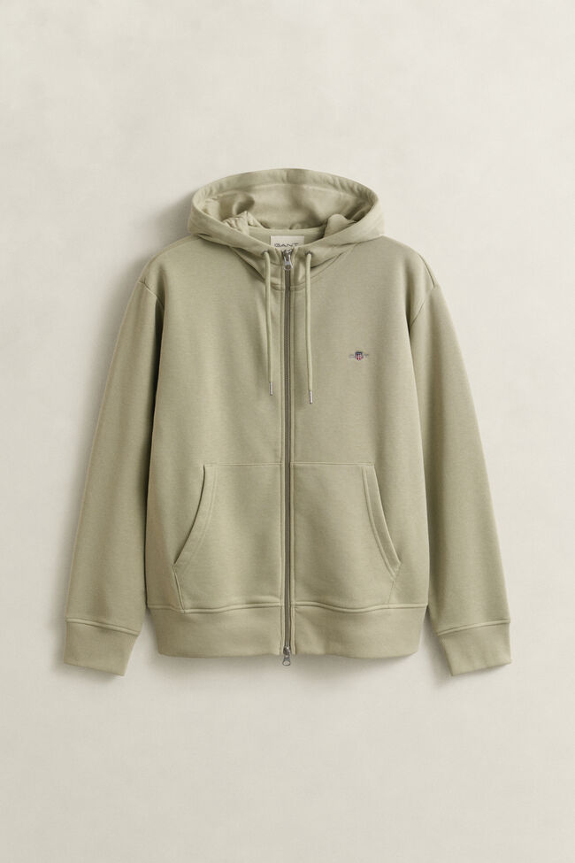 Shield hoodie met ritssluiting