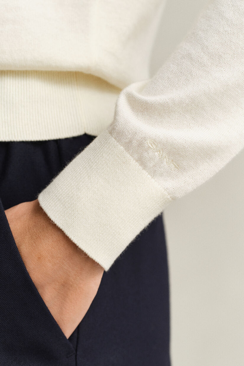 Lichtgewicht vest met ronde hals