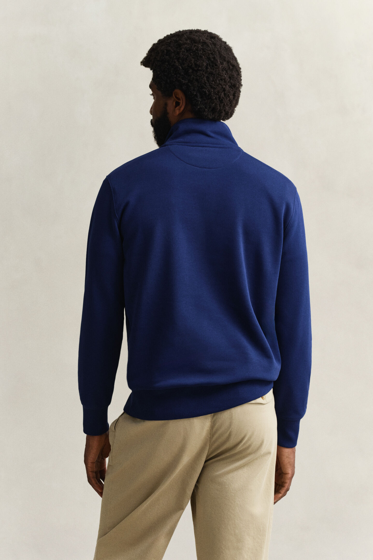 Shield sweatshirt met korte rits