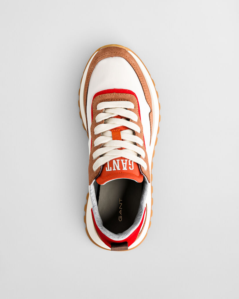 Caffay sneakers van su&egrave;de en nylon