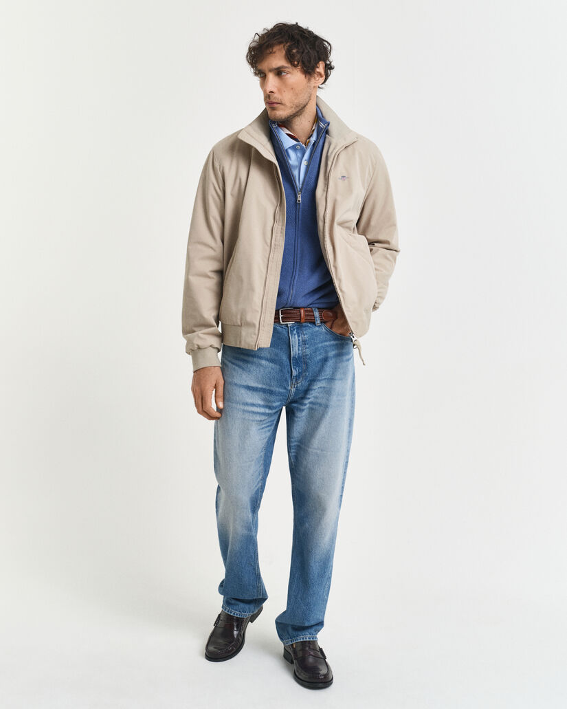 Ritsvest van katoenpiqu&eacute;