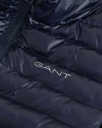 Kids glanzend lichtgewicht donsjack met wattering