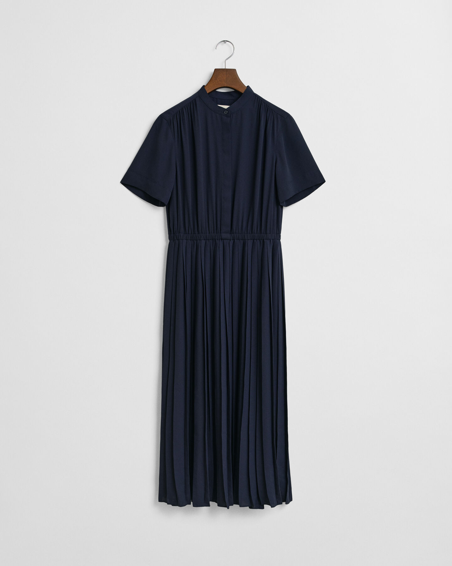 Halflange overhemdjurk met plooien