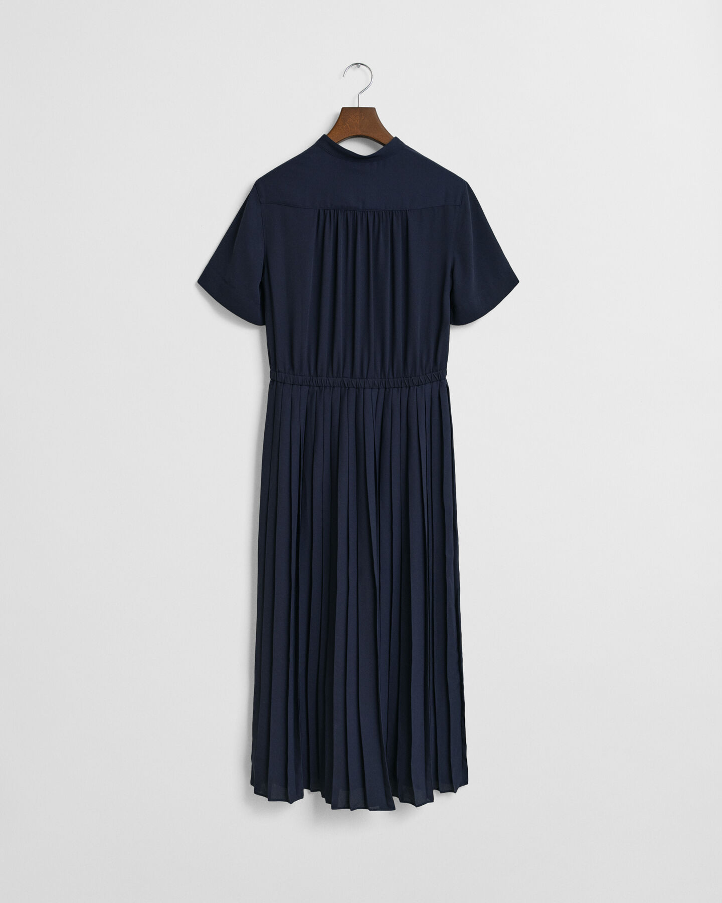 Halflange overhemdjurk met plooien