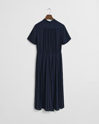 Halflange overhemdjurk met plooien