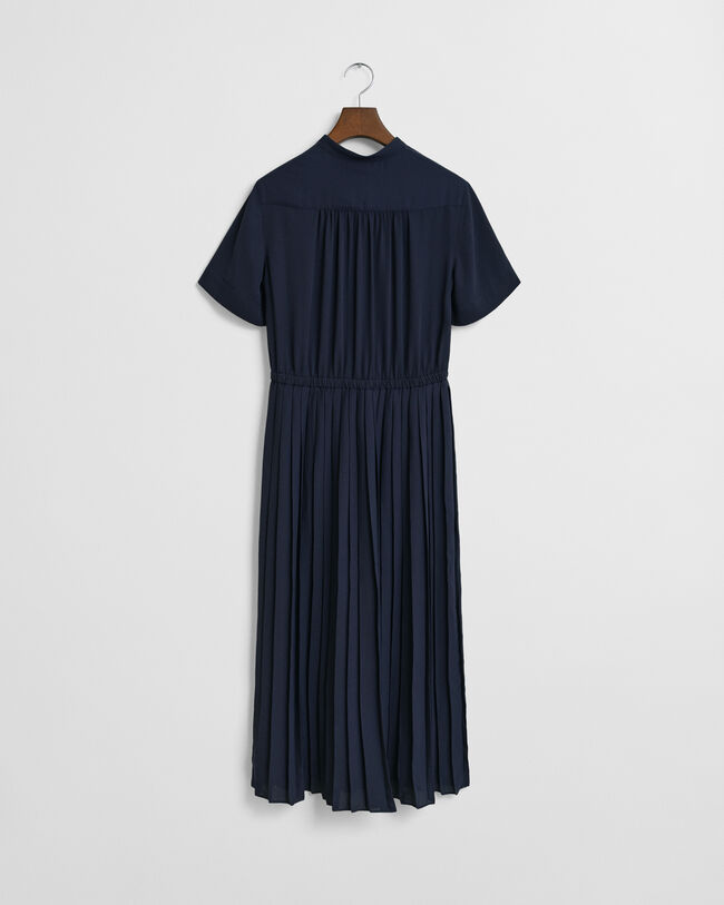 Halflange overhemdjurk met plooien