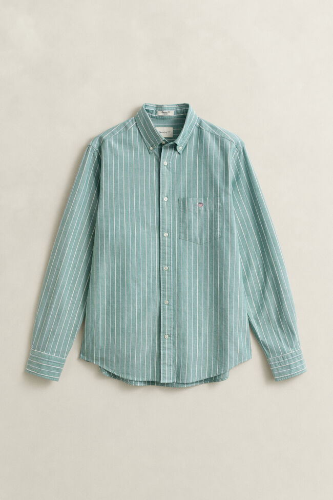 Klassiek Oxford-overoverhemd met strepen