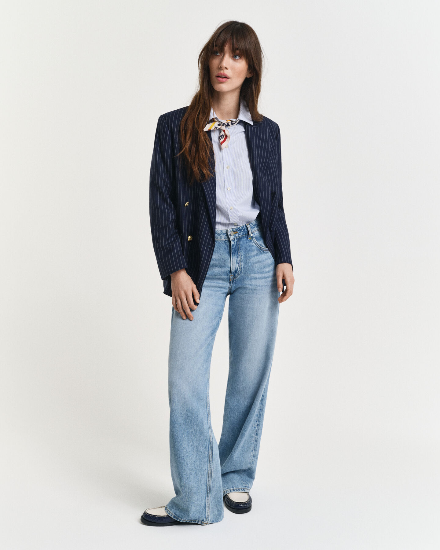 Regular Fit Classic overhemd van poplin met strepen