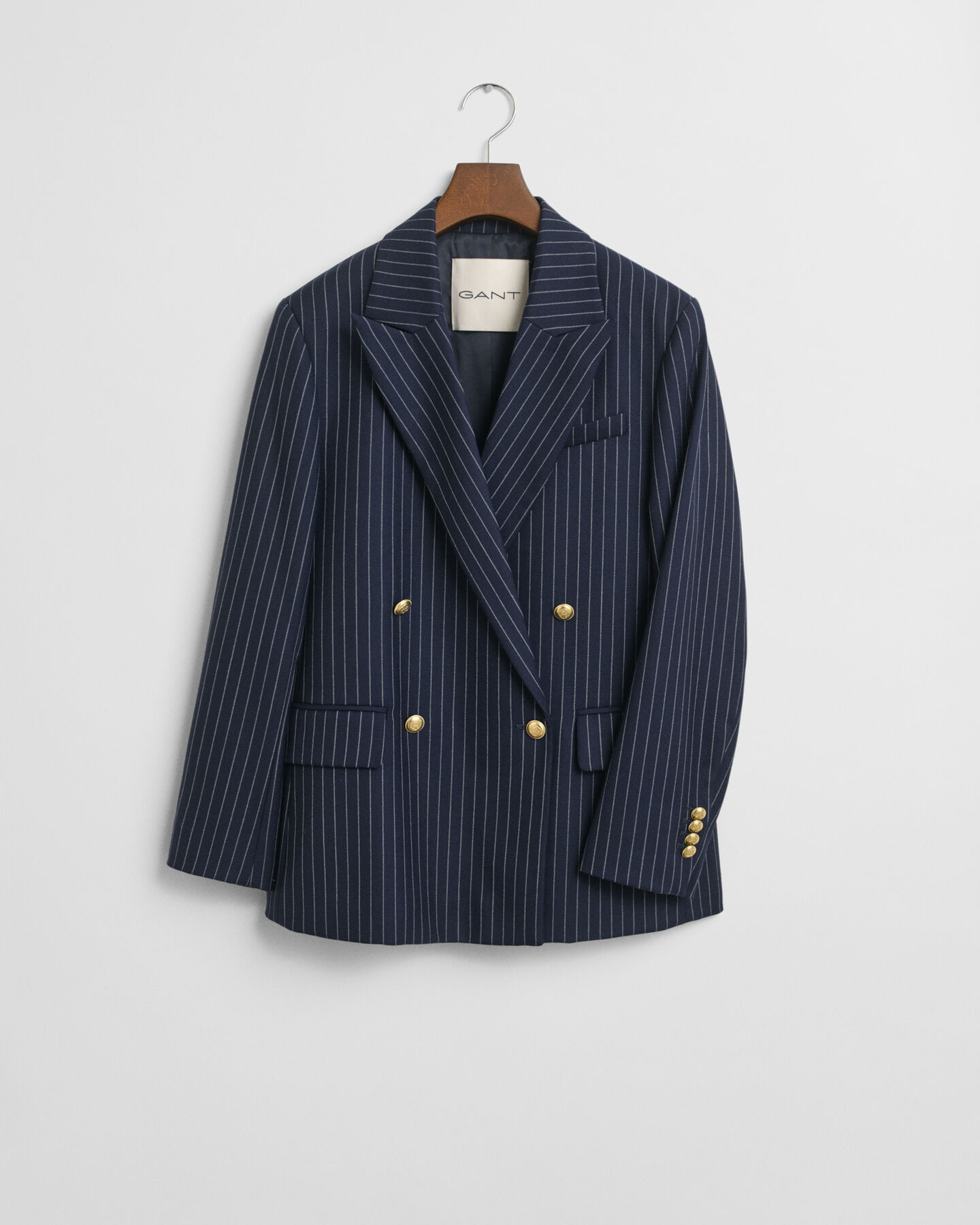 Regular Fit Club blazer met krijtstreepje