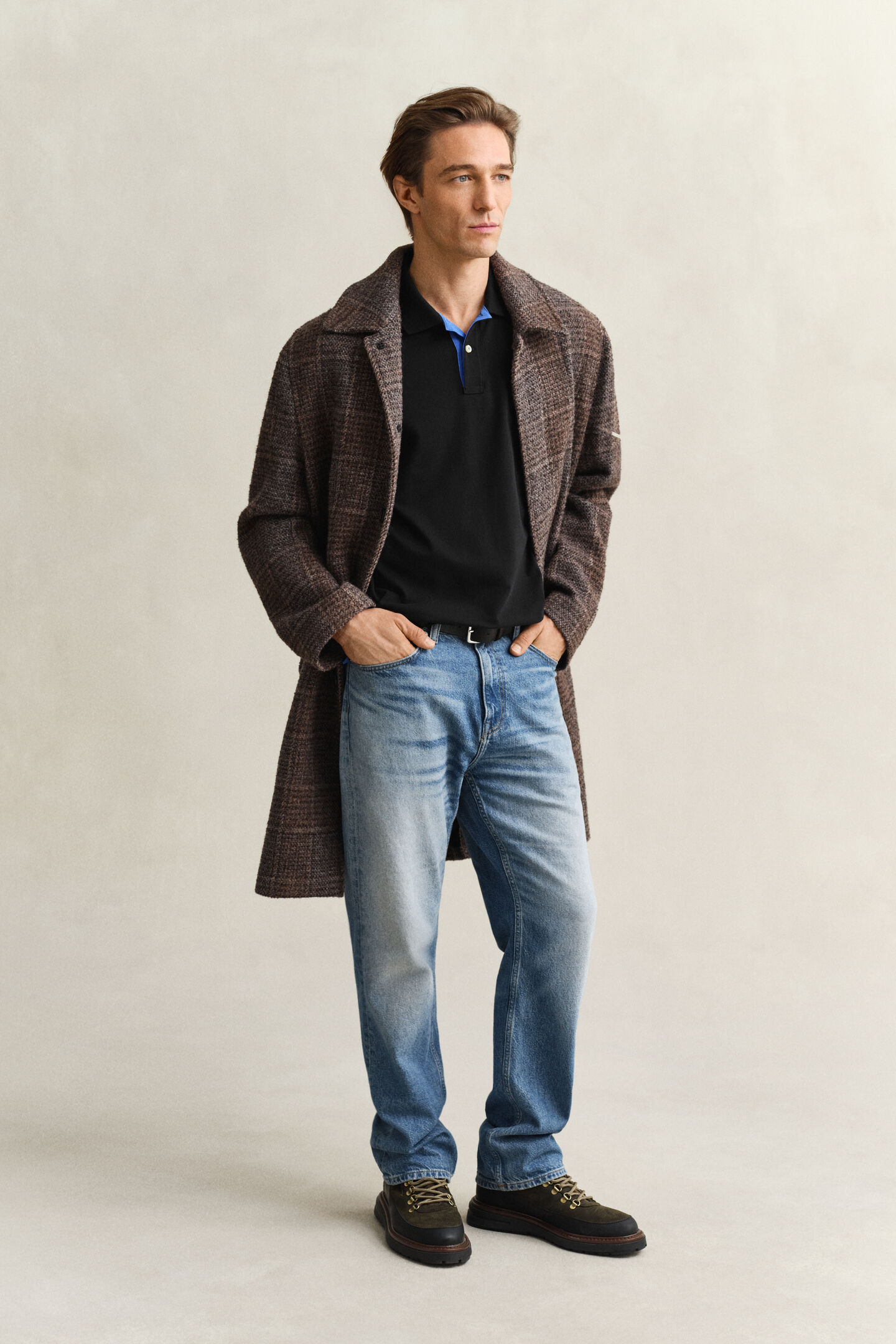 Piqu&eacute; poloshirt met contrasterend detail