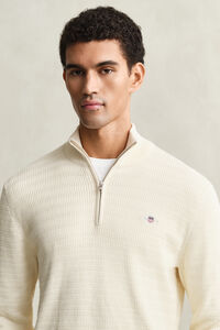 Gebreide trui met minikabels en korte rits