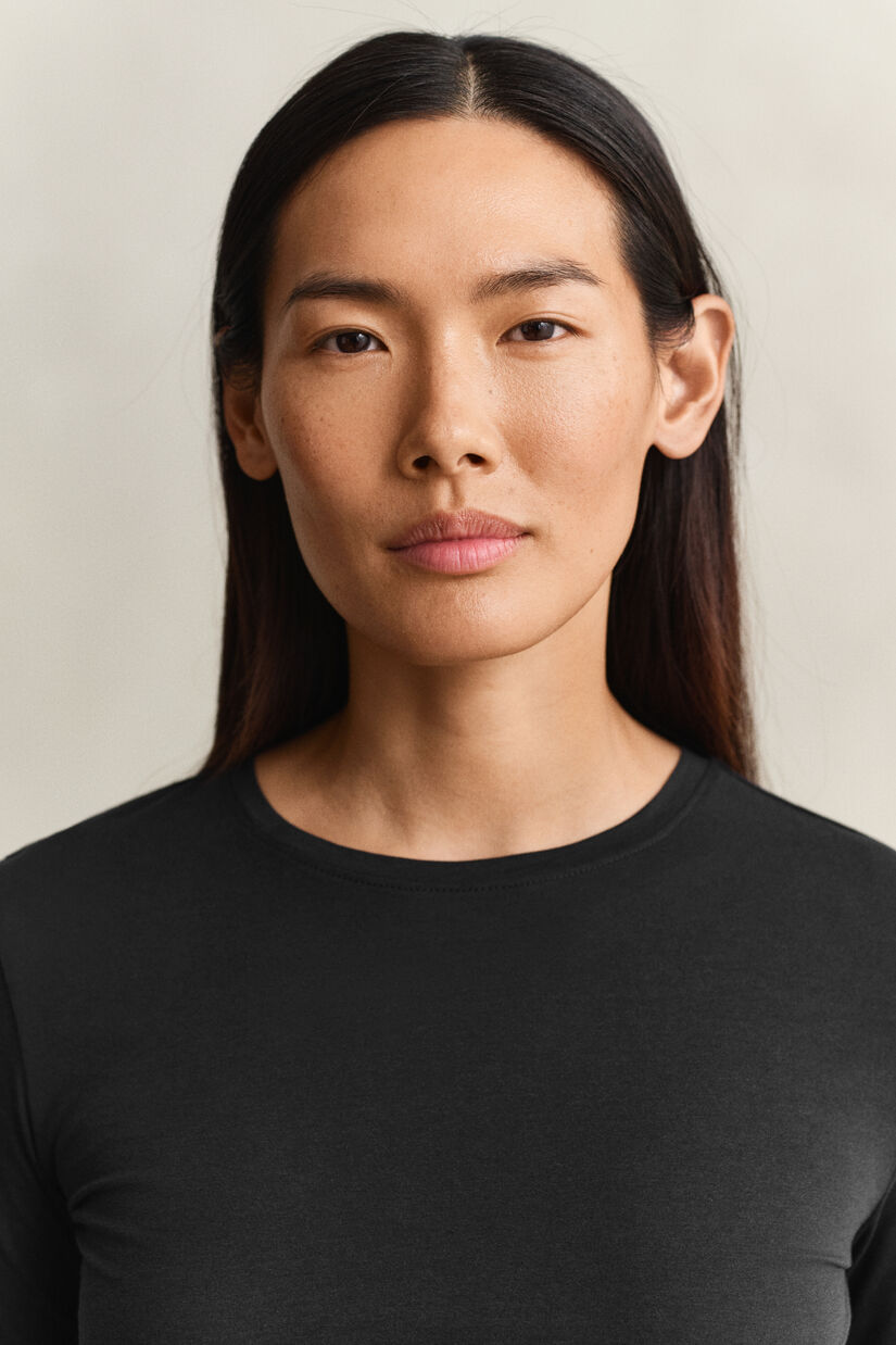 Katoenen T-shirt met lange mouwen