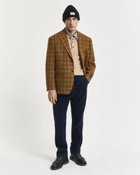Relaxed Fit geruite tweed blazer