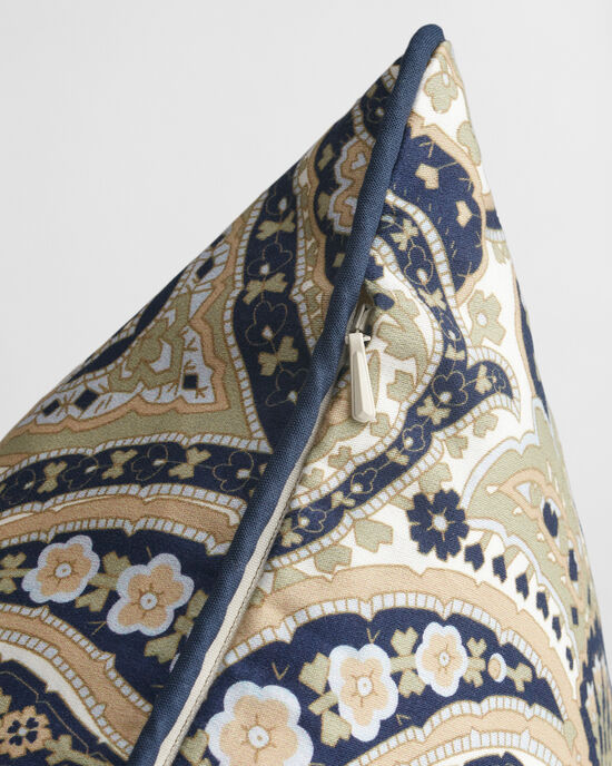 Satijnen kussenhoes met paisleyprint