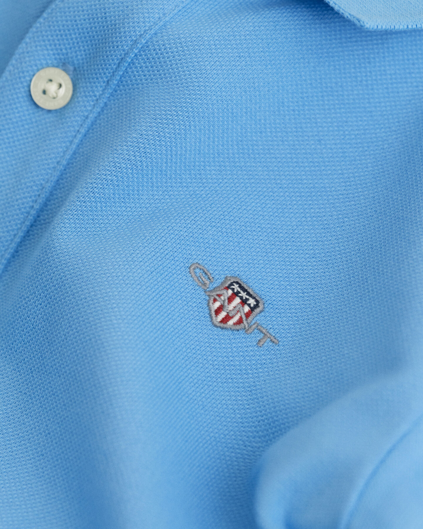 Kids Shield piqu&eacute; poloshirt met lange mouwen