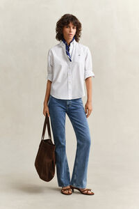 Regular Fit Classic Oxford-overoverhemd met strepen