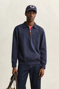 Punta di Roma sweatshirt met korte rits