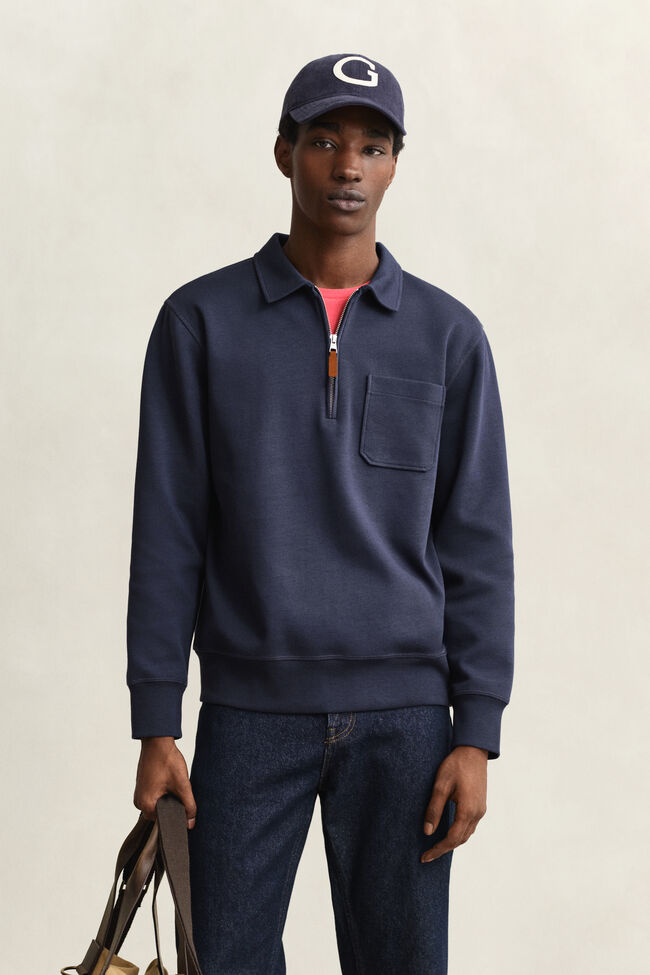 Punta di Roma sweatshirt met korte rits