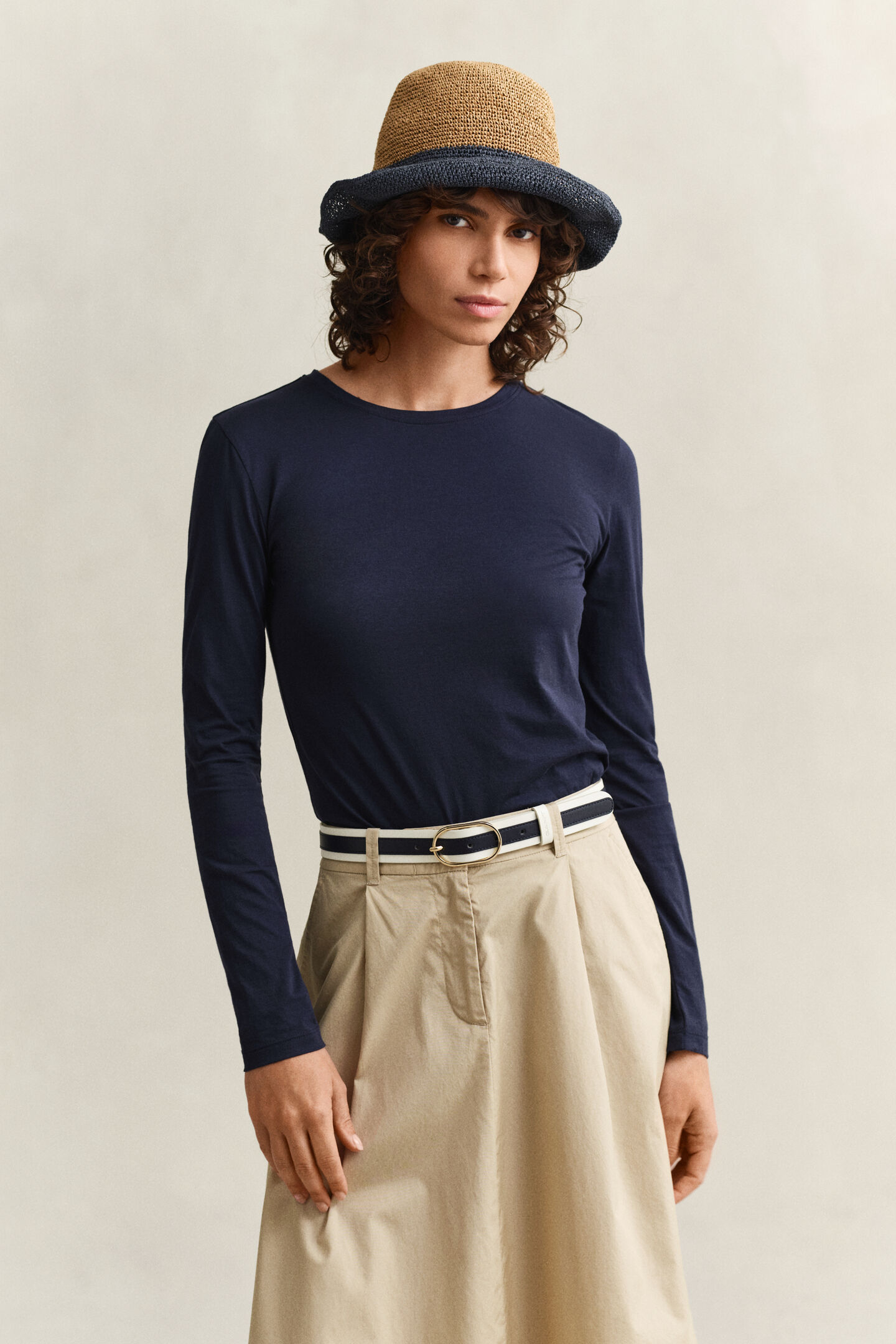 Katoenen T-shirt met lange mouwen