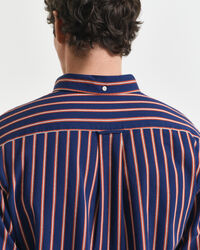 Regular Fit Dobby Striped overhemd van keperstof