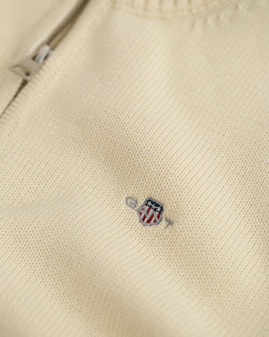 Teens casual katoenen sweater met korte rits